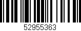 Código de barras (EAN, GTIN, SKU, ISBN): '52955363'