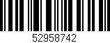 Código de barras (EAN, GTIN, SKU, ISBN): '52958742'