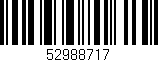 Código de barras (EAN, GTIN, SKU, ISBN): '52988717'