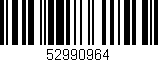 Código de barras (EAN, GTIN, SKU, ISBN): '52990964'