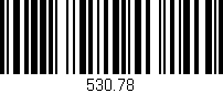 Código de barras (EAN, GTIN, SKU, ISBN): '530.78'