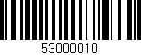 Código de barras (EAN, GTIN, SKU, ISBN): '53000010'
