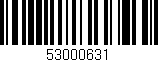 Código de barras (EAN, GTIN, SKU, ISBN): '53000631'