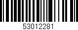 Código de barras (EAN, GTIN, SKU, ISBN): '53012281'