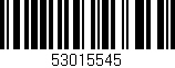Código de barras (EAN, GTIN, SKU, ISBN): '53015545'