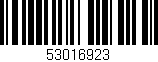 Código de barras (EAN, GTIN, SKU, ISBN): '53016923'