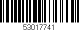 Código de barras (EAN, GTIN, SKU, ISBN): '53017741'