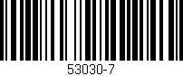 Código de barras (EAN, GTIN, SKU, ISBN): '53030-7'