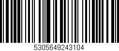Código de barras (EAN, GTIN, SKU, ISBN): '5305649243104'