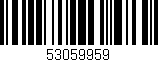 Código de barras (EAN, GTIN, SKU, ISBN): '53059959'