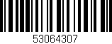 Código de barras (EAN, GTIN, SKU, ISBN): '53064307'