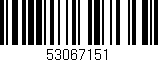 Código de barras (EAN, GTIN, SKU, ISBN): '53067151'