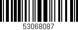 Código de barras (EAN, GTIN, SKU, ISBN): '53068087'