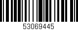 Código de barras (EAN, GTIN, SKU, ISBN): '53069445'