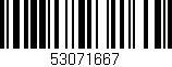 Código de barras (EAN, GTIN, SKU, ISBN): '53071667'