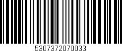 Código de barras (EAN, GTIN, SKU, ISBN): '5307372070033'