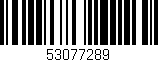 Código de barras (EAN, GTIN, SKU, ISBN): '53077289'