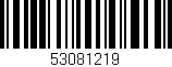 Código de barras (EAN, GTIN, SKU, ISBN): '53081219'