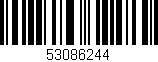 Código de barras (EAN, GTIN, SKU, ISBN): '53086244'