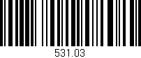 Código de barras (EAN, GTIN, SKU, ISBN): '531.03'