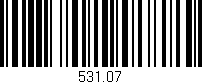 Código de barras (EAN, GTIN, SKU, ISBN): '531.07'