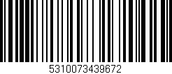 Código de barras (EAN, GTIN, SKU, ISBN): '5310073439672'