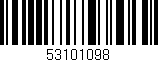 Código de barras (EAN, GTIN, SKU, ISBN): '53101098'