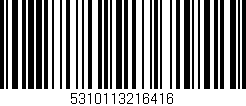 Código de barras (EAN, GTIN, SKU, ISBN): '5310113216416'