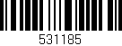 Código de barras (EAN, GTIN, SKU, ISBN): '531185'