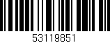 Código de barras (EAN, GTIN, SKU, ISBN): '53119851'
