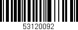 Código de barras (EAN, GTIN, SKU, ISBN): '53120092'