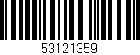 Código de barras (EAN, GTIN, SKU, ISBN): '53121359'