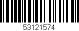 Código de barras (EAN, GTIN, SKU, ISBN): '53121574'