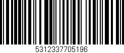 Código de barras (EAN, GTIN, SKU, ISBN): '5312337705196'
