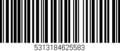 Código de barras (EAN, GTIN, SKU, ISBN): '5313184625583'