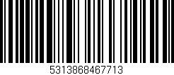 Código de barras (EAN, GTIN, SKU, ISBN): '5313868467713'