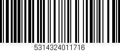 Código de barras (EAN, GTIN, SKU, ISBN): '5314324011716'