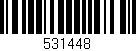 Código de barras (EAN, GTIN, SKU, ISBN): '531448'