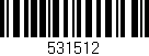 Código de barras (EAN, GTIN, SKU, ISBN): '531512'