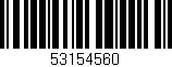Código de barras (EAN, GTIN, SKU, ISBN): '53154560'