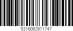 Código de barras (EAN, GTIN, SKU, ISBN): '5316062911747'