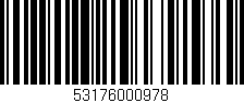 Código de barras (EAN, GTIN, SKU, ISBN): '53176000978'