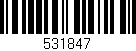 Código de barras (EAN, GTIN, SKU, ISBN): '531847'