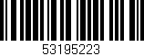 Código de barras (EAN, GTIN, SKU, ISBN): '53195223'