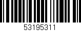 Código de barras (EAN, GTIN, SKU, ISBN): '53195311'