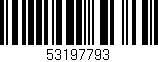 Código de barras (EAN, GTIN, SKU, ISBN): '53197793'