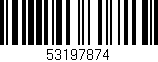 Código de barras (EAN, GTIN, SKU, ISBN): '53197874'