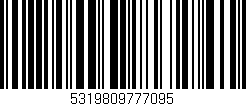 Código de barras (EAN, GTIN, SKU, ISBN): '5319809777095'