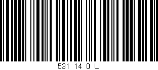 Código de barras (EAN, GTIN, SKU, ISBN): '531_14_0_U'