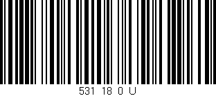 Código de barras (EAN, GTIN, SKU, ISBN): '531_18_0_U'